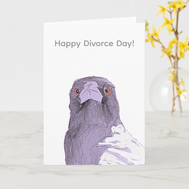 Happy Divorce Day Card Karte (Gelbe Blume)