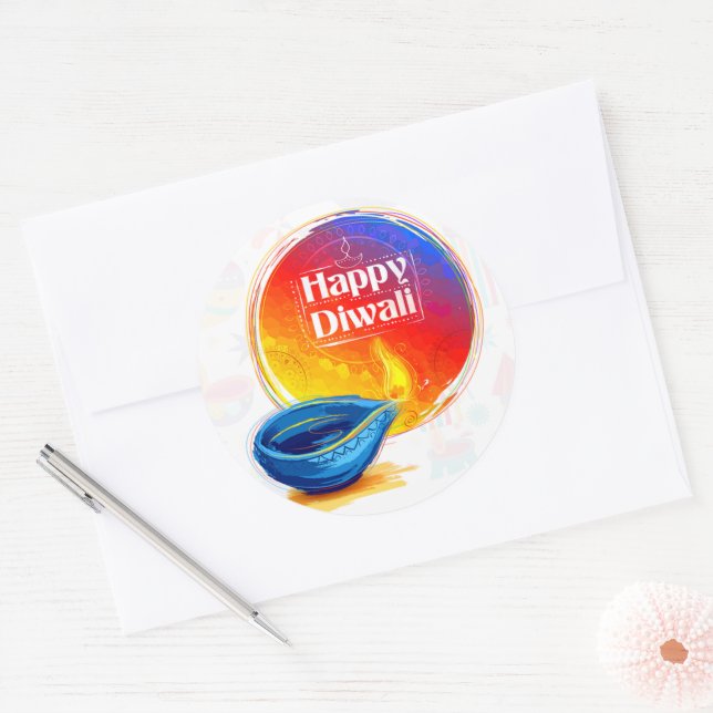 Happy Diwali Aufkleber (Umschlag)