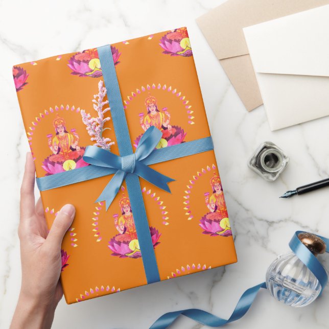 Happy Diwali - Deepalavi Lakshmi Goddess 1 Geschenkpapier (Schenken)