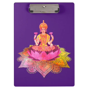 Happy Diwali - Deepalavi Lakshmi Goddess 4 Klemmbrett