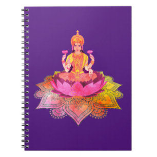 Happy Diwali - Deepalavi Lakshmi Goddess 4 Notizblock