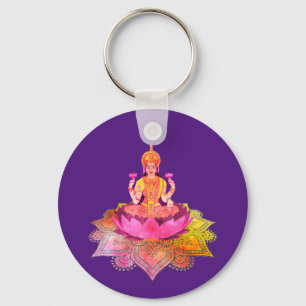 Happy Diwali - Deepalavi Lakshmi Goddess 4 Schlüsselanhänger