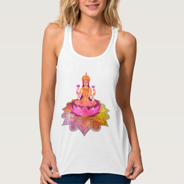 Happy Diwali - Deepalavi Lakshmi Goddess 4 Tank Top (Vorderseite)