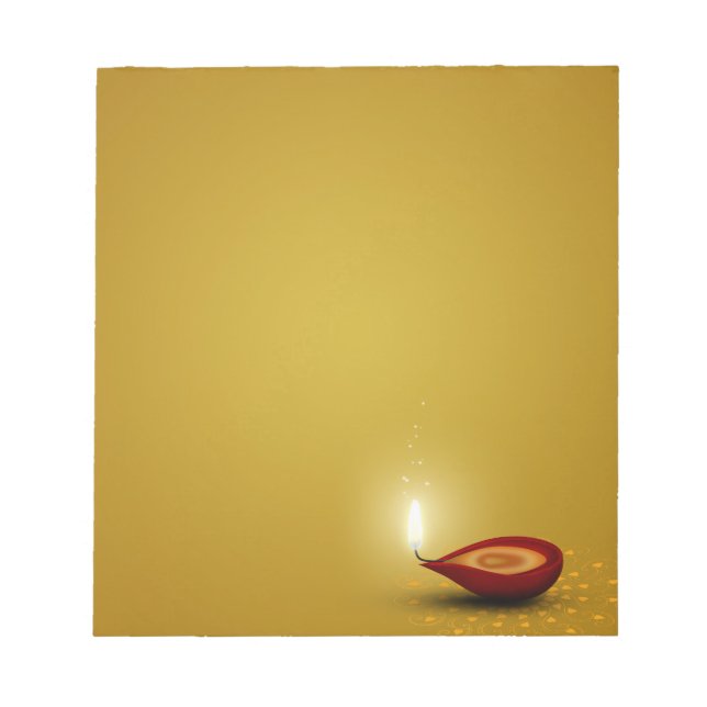 Happy Diwali Diya - Bloc-notes (Devant)