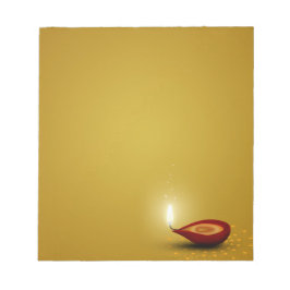 Happy Diwali Diya - Notepad Notizblock