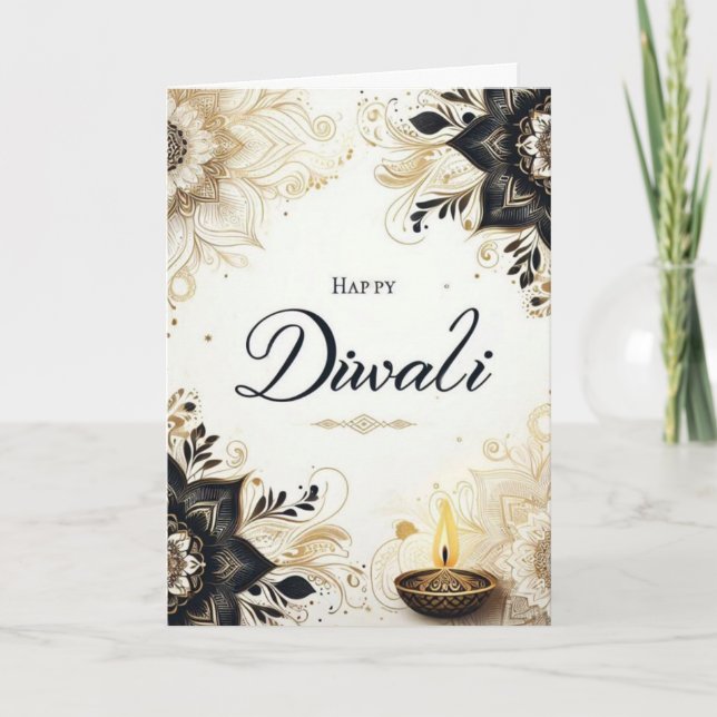 Happy Diwali Feiertagskarte (Vorderseite)
