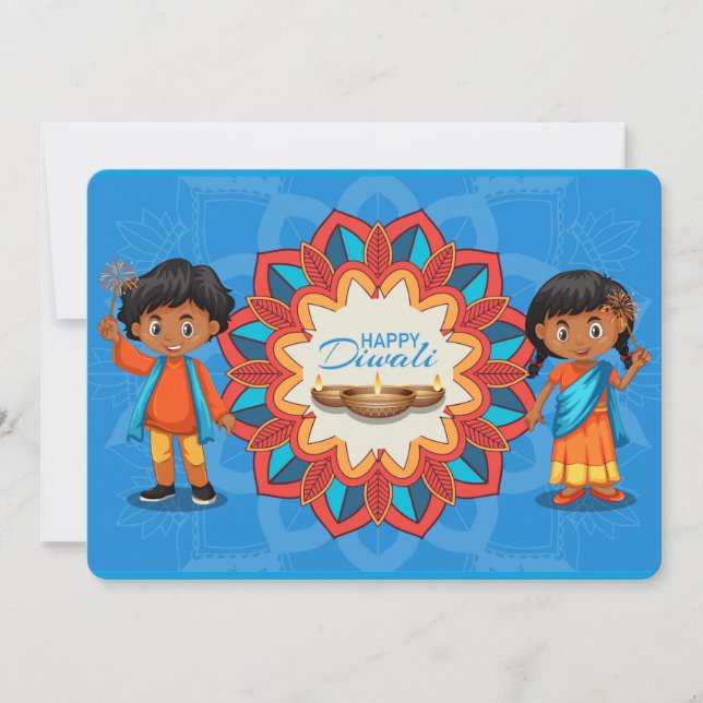 Happy Diwali Ferienkarte Feiertagskarte (Vorderseite)