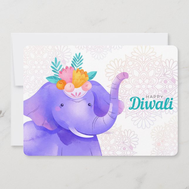 Happy Diwali Ferienkarte Feiertagskarte (Vorderseite)