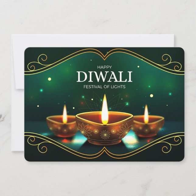 Happy Diwali Ferienkarte Feiertagskarte (Vorderseite)