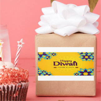 Happy Diwali - Festival der Lichter Rechteckiger Aufkleber