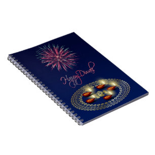Happy Diwali Ganesha Rangoli - Notebook Notizblock