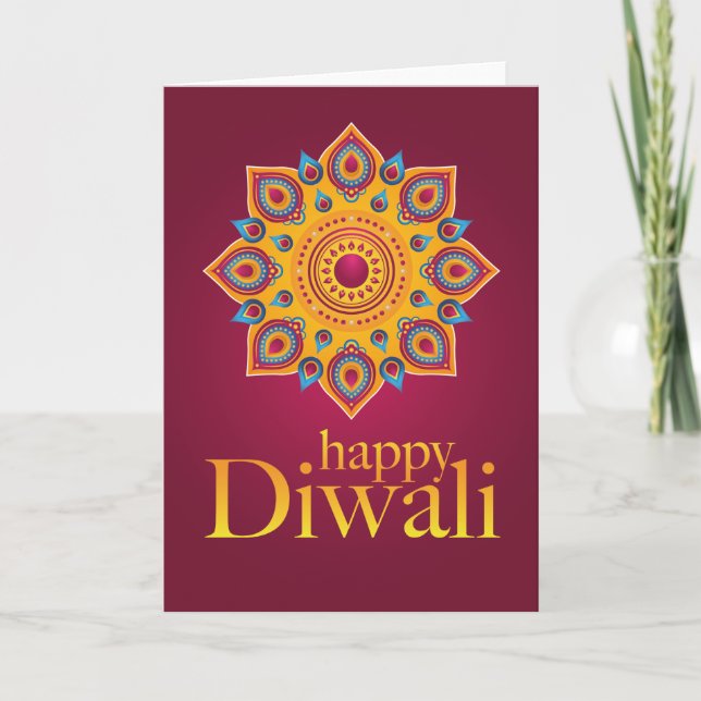 Happy Diwali Grußkarte Karte (Vorderseite)