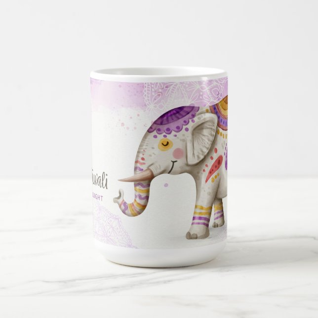 Happy Diwali Kaffeetasse (Mittel)