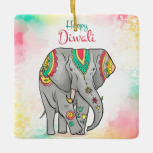 Happy Diwali Keramik Ornament