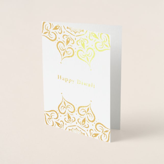 Happy Diwali Mandala - Foil Card Folienkarte (Vorderseite)