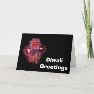 Happy Diwali mit dem benutzerdefinierten Feuerwerk Karte