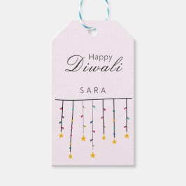 Happy Diwali modern anpassbar Geschenkanhänger