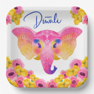 Happy Diwali Paper Plate Pappteller