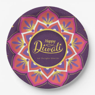 Happy Diwali Paper Plate Pappteller