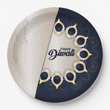 Happy Diwali Paper Plate