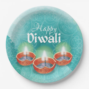 Happy Diwali Paper Plate Pappteller
