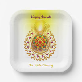 Happy Diwali Paper Plate Pappteller