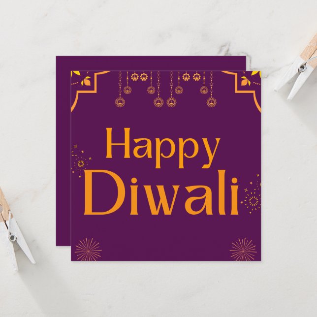 Happy Diwali Party (Vorderseite/Rückseite Beispiel)