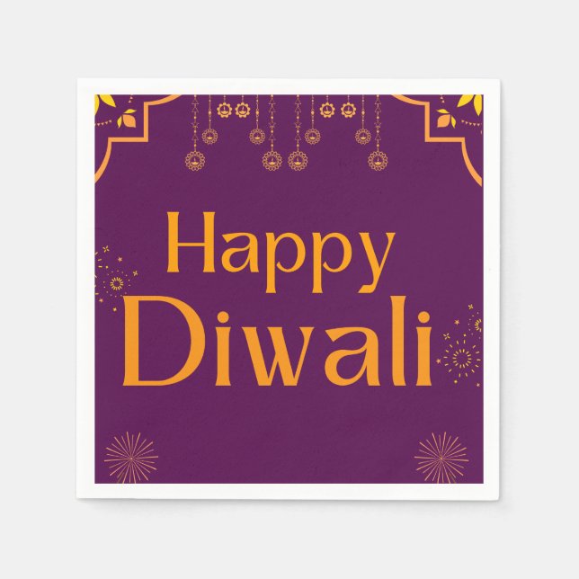Happy Diwali Party  Serviette (Vorderseite)