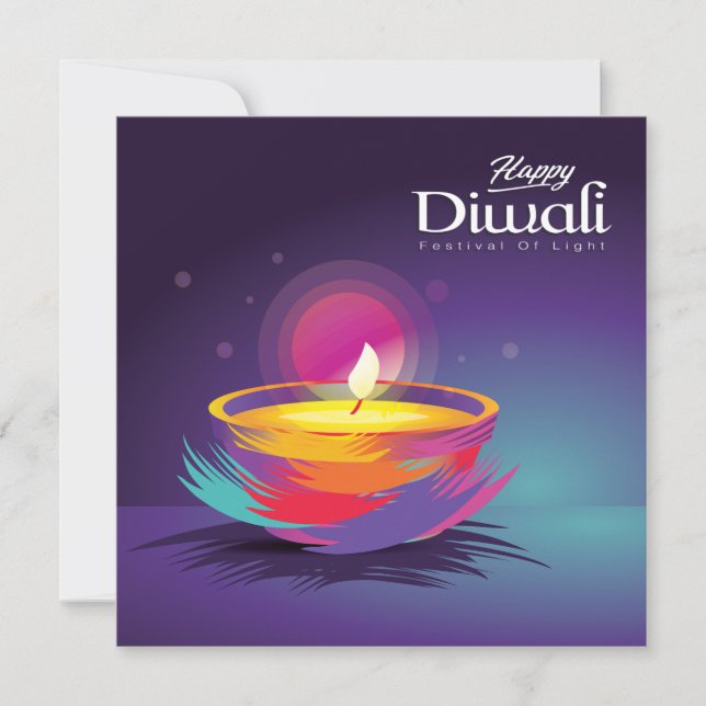 Happy Diwali Pinakothek Züst Feiertagskarte (Vorderseite)