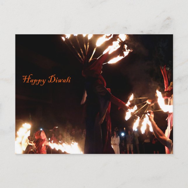 Happy Diwali Postcard Postkarte (Vorderseite)
