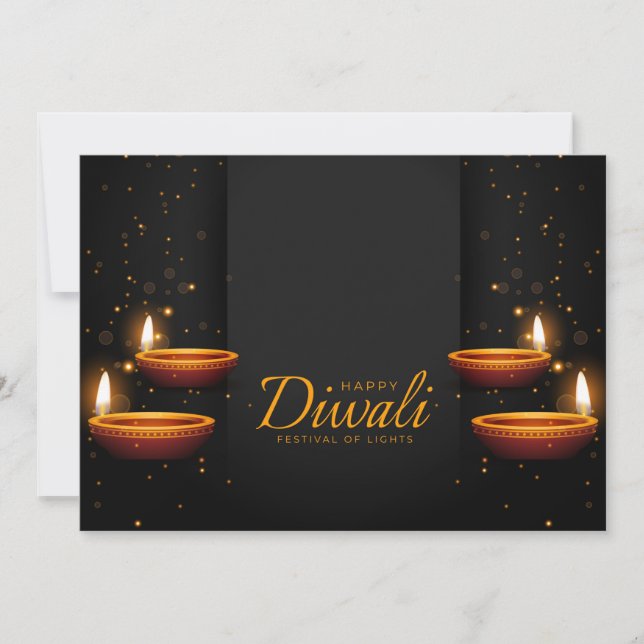 Happy Diwali Urlaubskarte Feiertagskarte (Vorderseite)