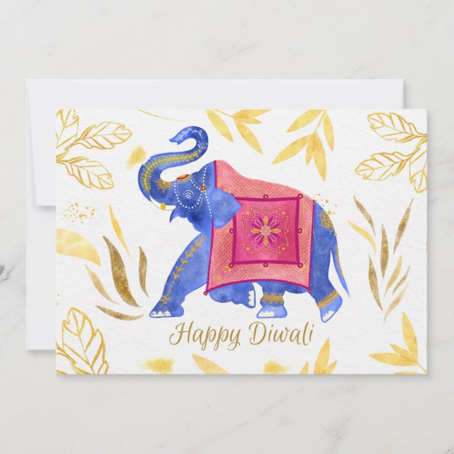 Happy Diwali Urlaubskarte Feiertagskarte (Vorderseite)