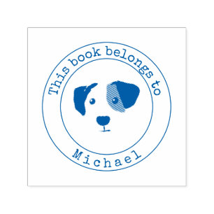 Happy Dog Dieses Buch gehört zur selbstsüchtigen B Permastempel