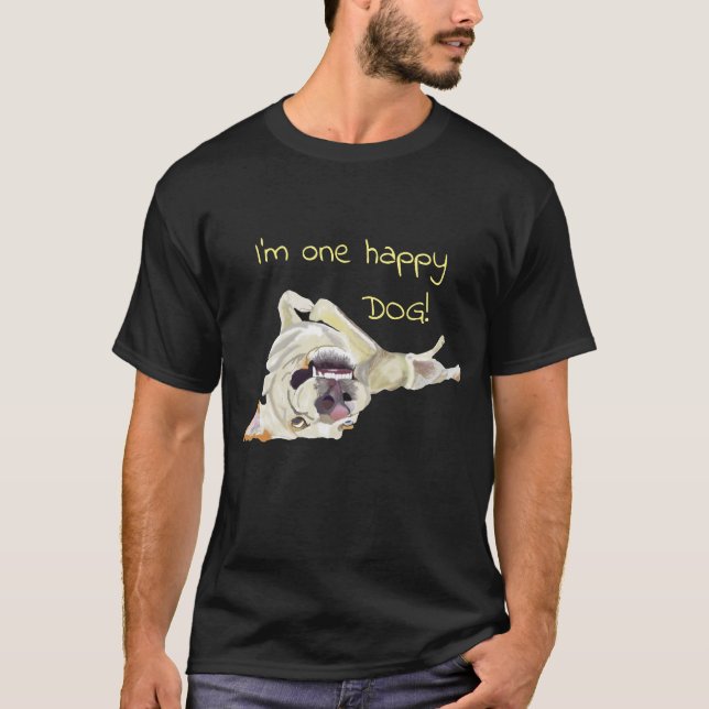 Happy Dog Men's T - Shirt (Vorderseite)