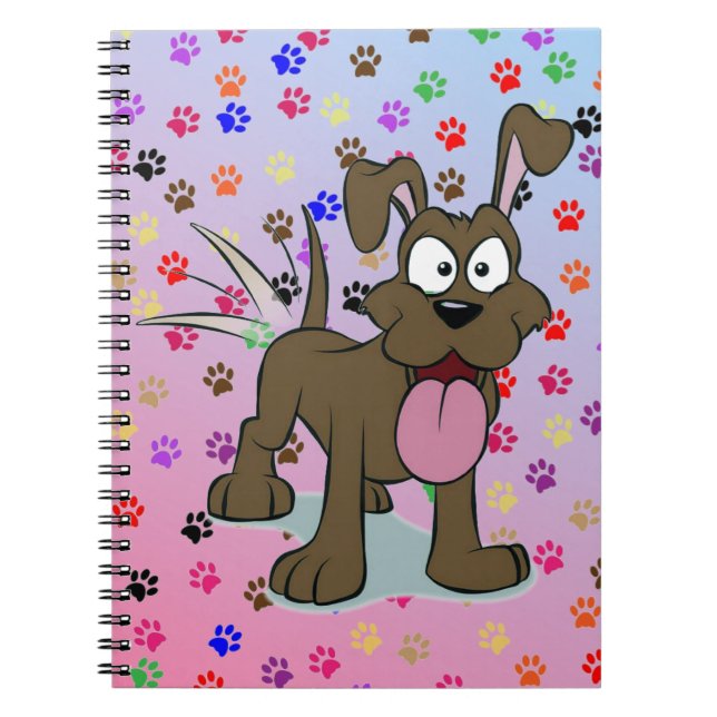 Happy Dog Notebook Notizblock (Vorderseite)