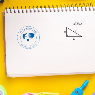 Happy Dog Personalisiert Teachers Klasse Permastempel