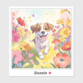 Happy Dog Sticker
