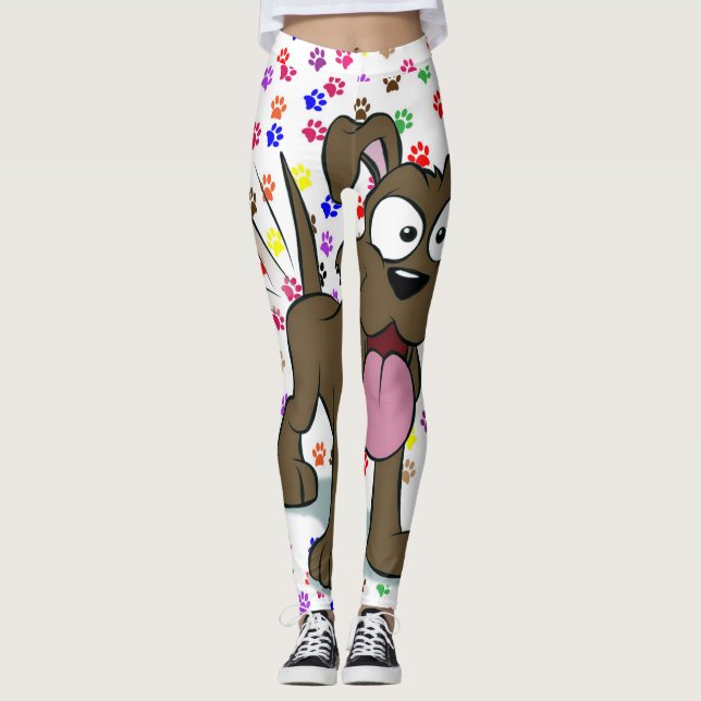 Happy Dog Women's Leggings (Vorderseite)