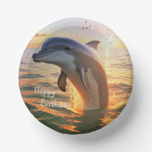 Happy Dolphin Pappteller