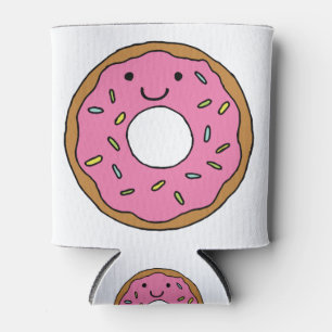 Happy Donut Grafik farbenfroh Rosa Donut Clipart Dosenkühler