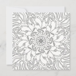 Happy Doodles: Farbflache Karte für Erwachsene