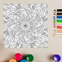 Happy Doodles: Niedliche Blume-Farbseite für Kinde