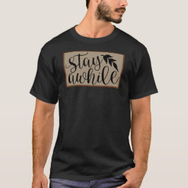 Happy Doormat Bleibe für freundlich und abends T-Shirt
