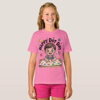 Happy Dot Day 15. September Groovy Smile Face Shir T-Shirt