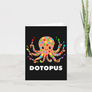 Happy Dot Day Octopus Dotopus Funny Pub Tier Karte