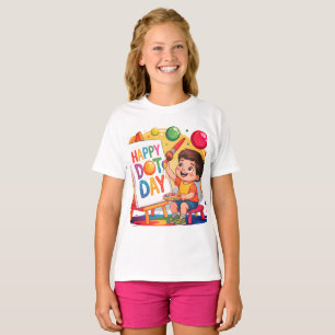 Happy Dot Day Smile Face für Jungen und Mädchen-T- T-Shirt