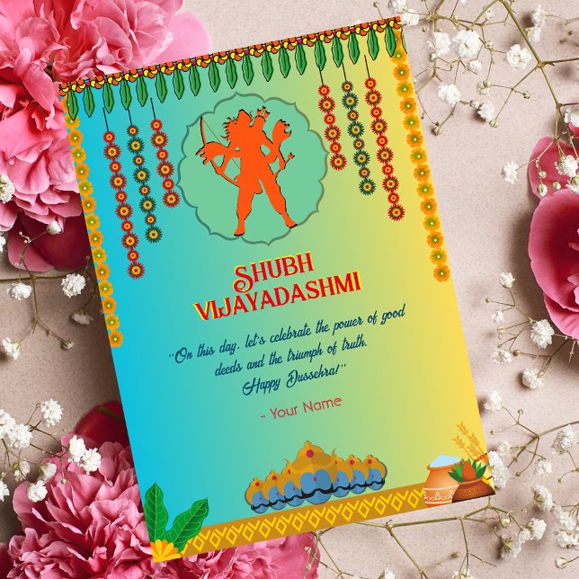 Happy Dussehra Vijayadashmi Card Karte (Von Creator hochgeladen)