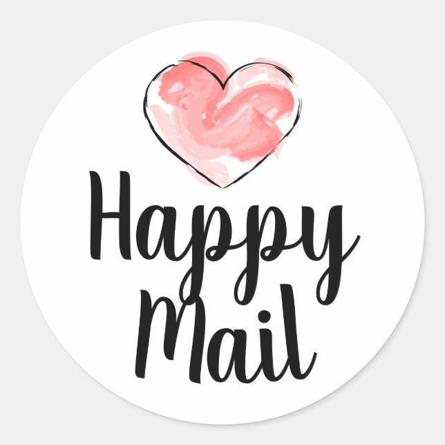 Happy e-mail autour des autocollants d'affaires (Devant)