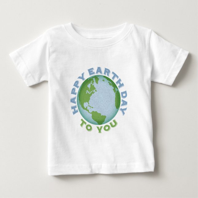 Happy Earth Day Baby T-shirt (Vorderseite)