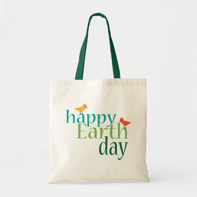 Happy Earth Day Bag Tragetasche (Vorne)